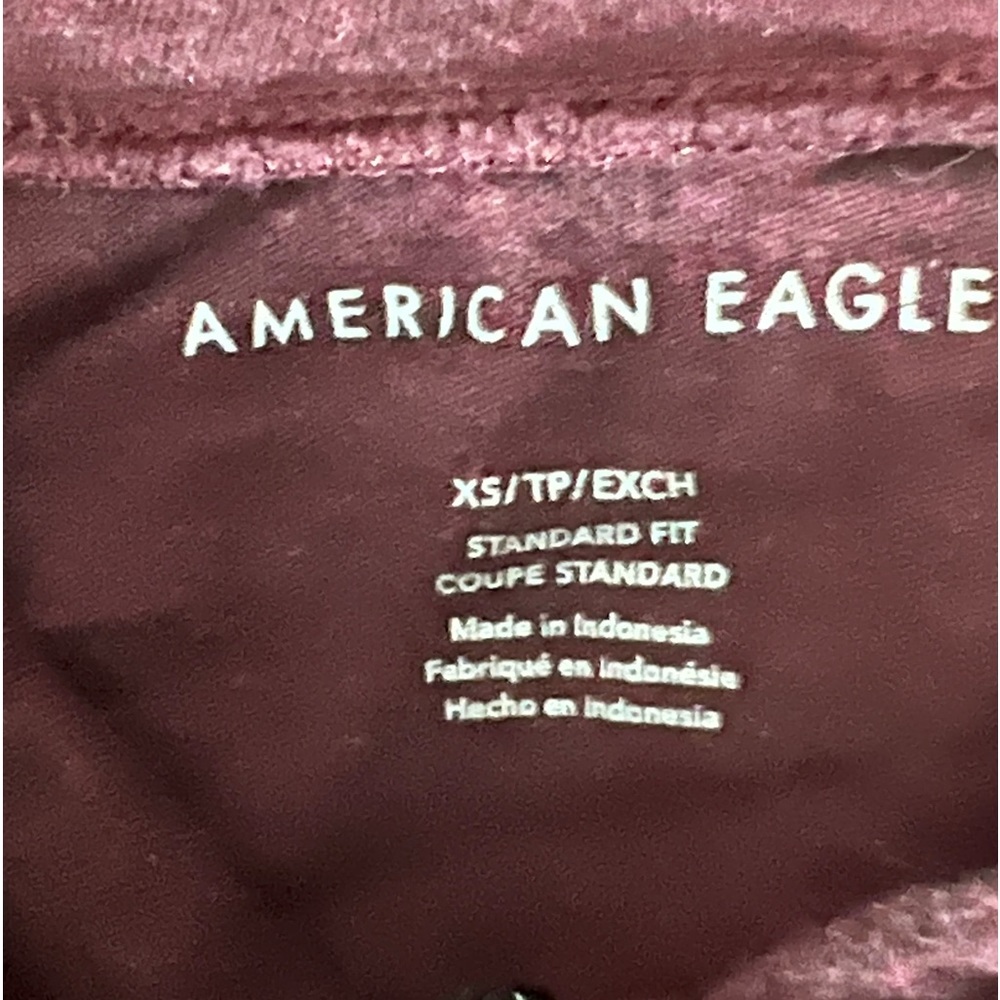 American Eagle Maroon Hoodie - Picture 4 of 6